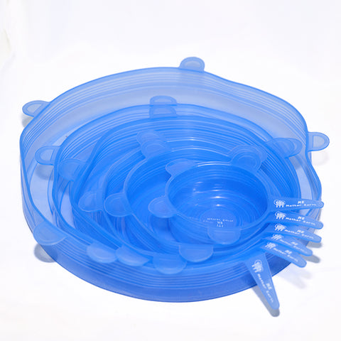6 Pack Silicone Bowl Covers