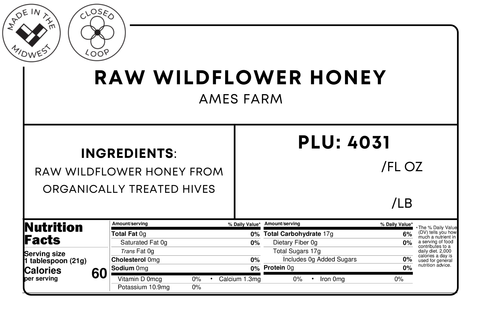 Raw Wildflower Honey