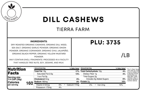Roasted Dill Cashews
