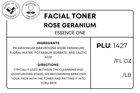 Rose Geranium Facial Toner