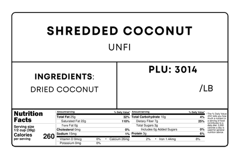 Shredded Coconut