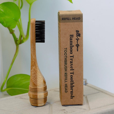 All-in-One Bamboo Travel Toothbrush + Case