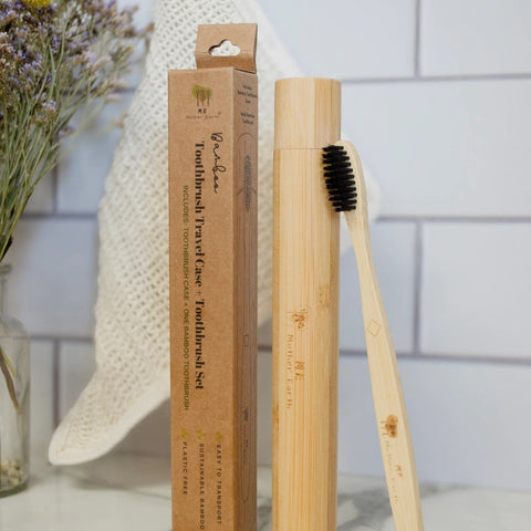 Bamboo Travel Toothbrush Case