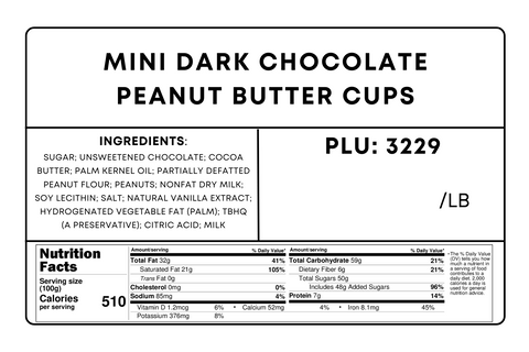 Mini Dark Chocolate Peanut Butter Cups