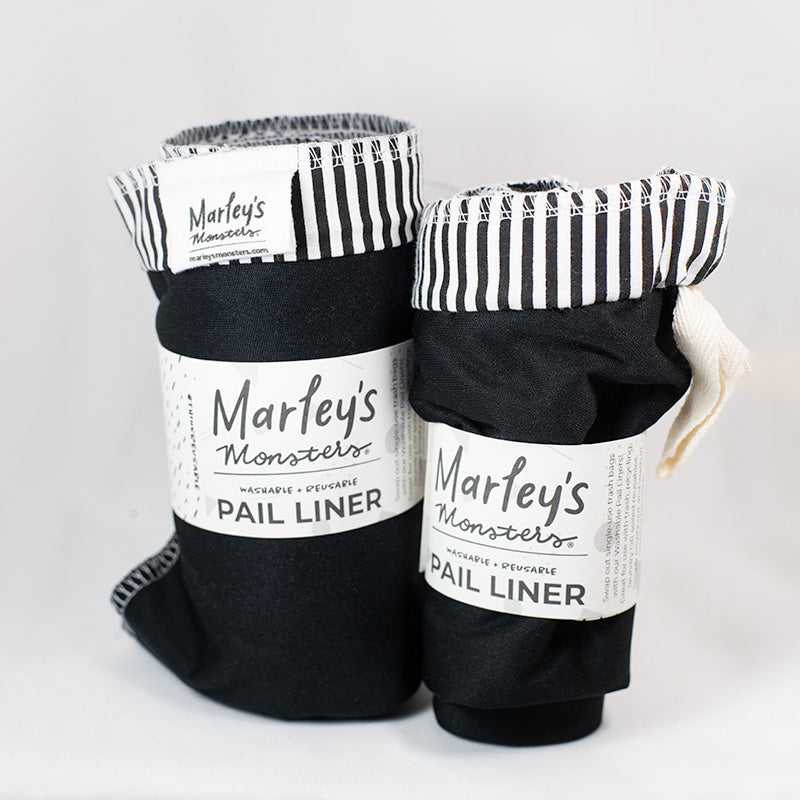 Mini Reusable Trash Bag | Marley's Monsters | Eugene, Oregon Black