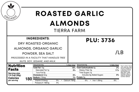 Roasted Garlic Almonds