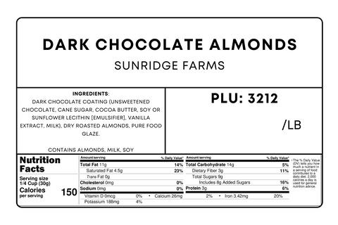 Dark Chocolate Almonds