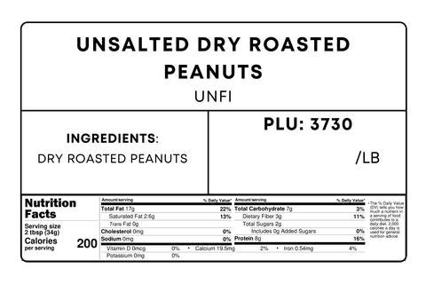 Unsalted Dry Roasted Peanuts
