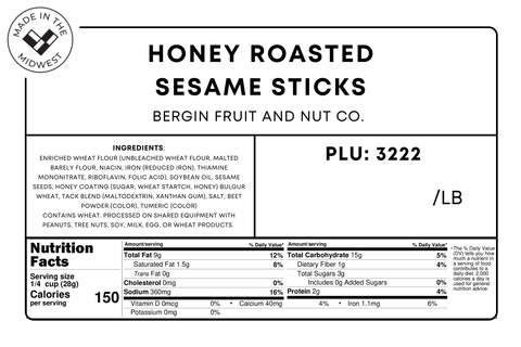 Honey Roasted Sesame Sticks