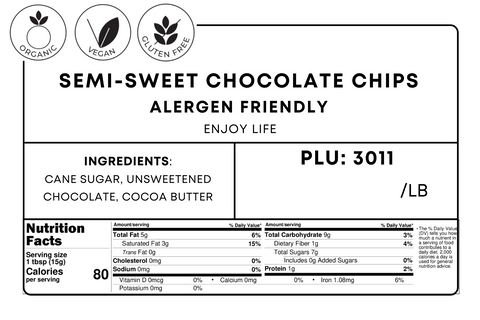 Semi-Sweet Mini Chocolate Chips, Allergen Friendly