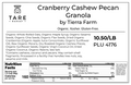 Cranberry Cashew Pecan Granola