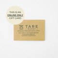 Tare Market Online Gift Card
