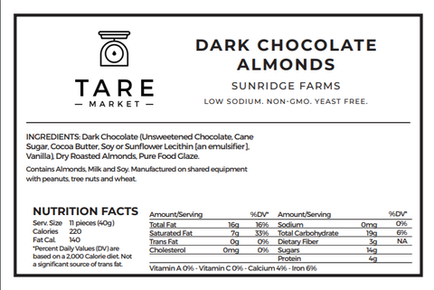 Dark Chocolate Almonds